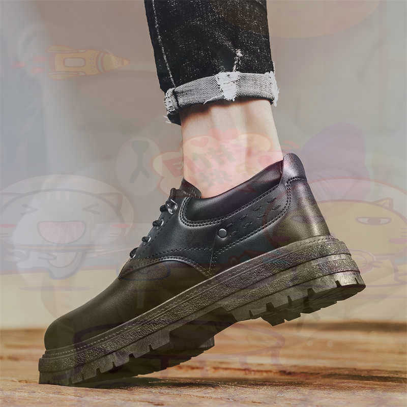 Yellow Streetwear Brand - Escuro natural couro moda formadores tênis