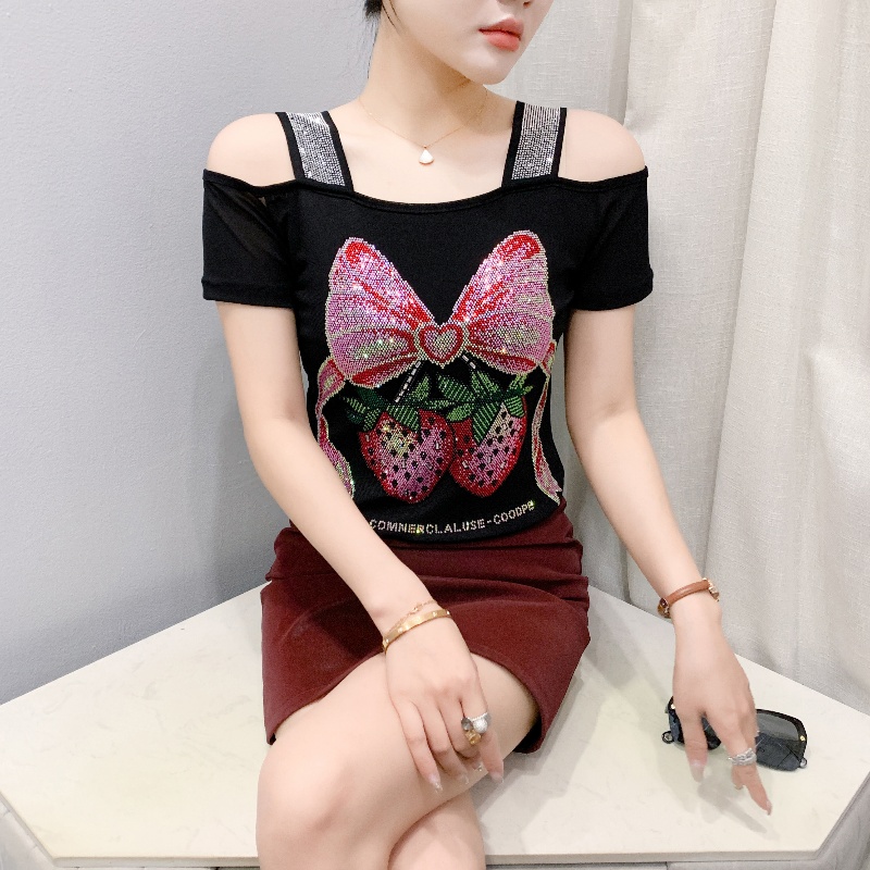 Streetwear Brand Drops - Verão feminino roupas europeias camiseta sexy