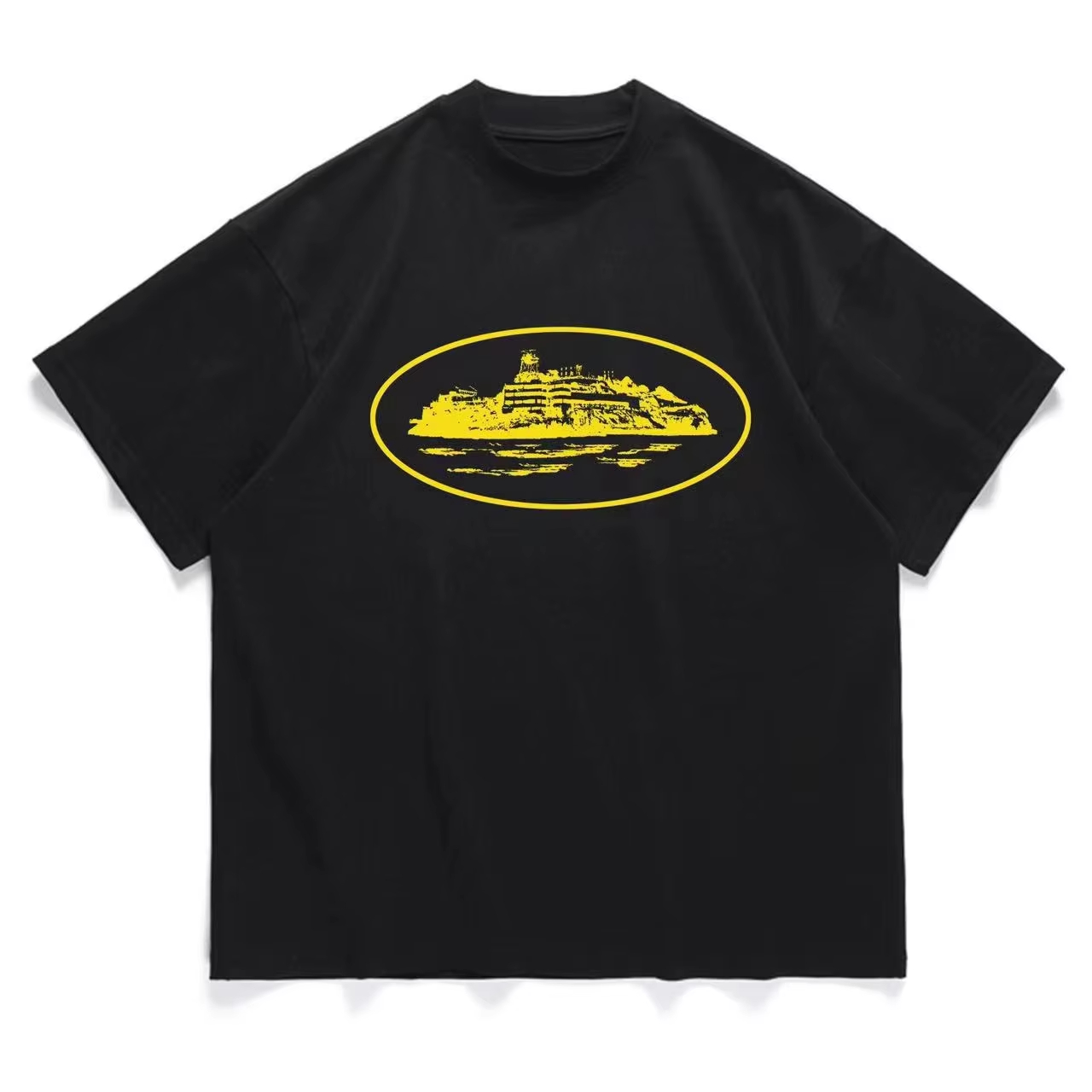 Yellow Streetwear Brand - Camiseta Clássica Amarela com Logo Premium,