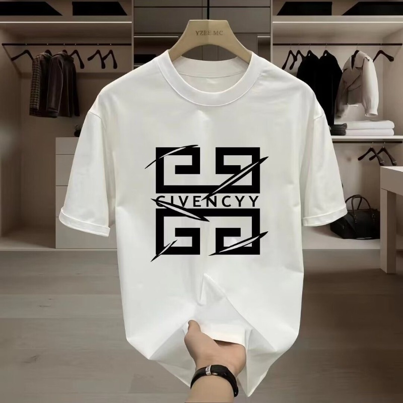 Streetwear Brand Logos - Camiseta Masculina 2026 GIVENCY com Logo