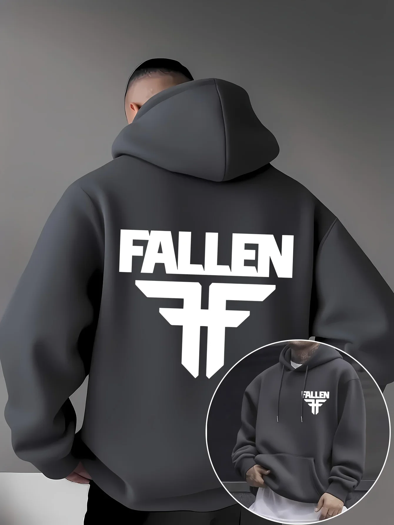 Moletom com capuz e cordão uni - Streetwear Brand Logos avaliação e preço