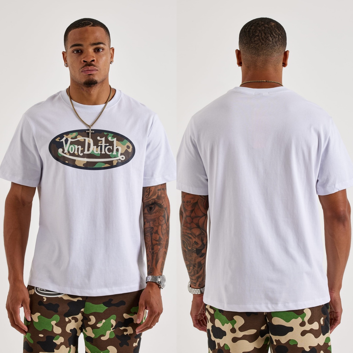 Camiseta Gráfica Clássica Von  - Streetwear Brand Logos avaliação e preço