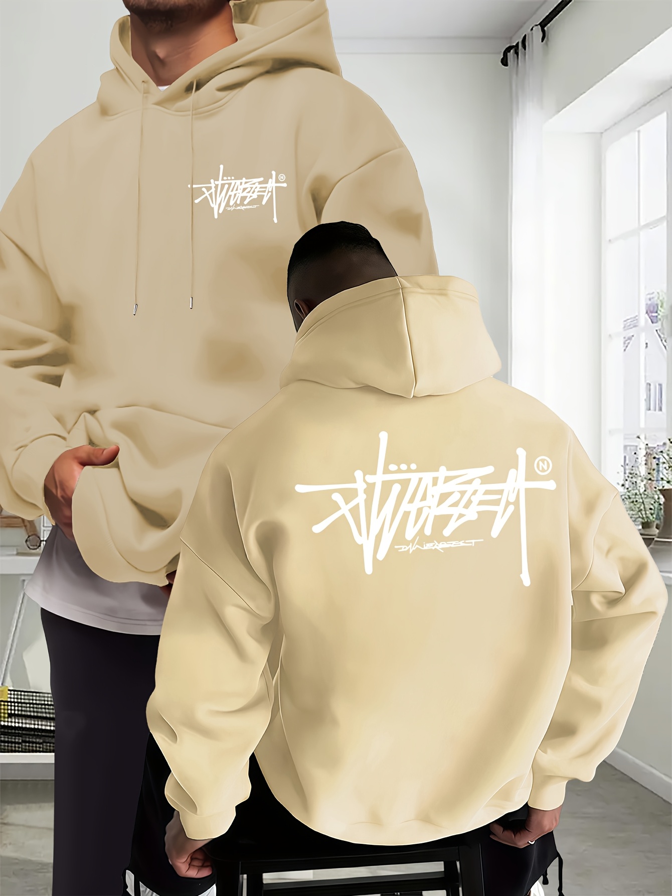 Novo Moletom Oversize Gráfico  - Streetwear Outfit Brand avaliação e preço