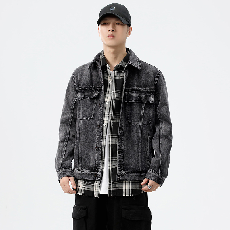 Jaqueta Jeans Masculina Cinza  - Streetwear Brands 2026 avaliação e preço